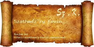 Szathmáry Kevin névjegykártya
