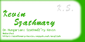 kevin szathmary business card